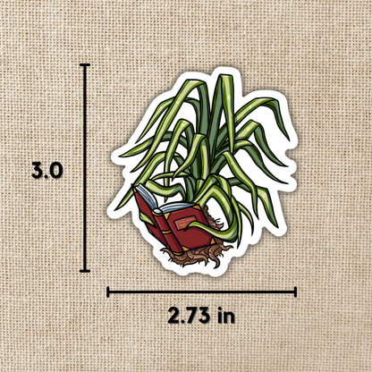 Caz the Spider Plant Sticker | The Spellshop