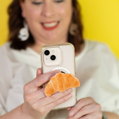 Oui Oui Croissant Sticky Grip Parisian Inspired Phone Holder: Single