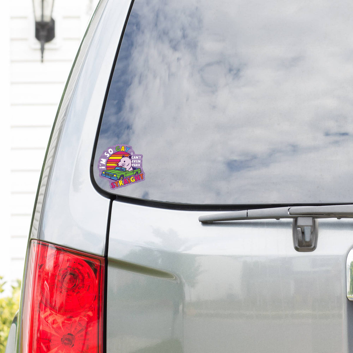 So Gay Can't Park Straight LGBTQ High Quality Vinyl Sticker