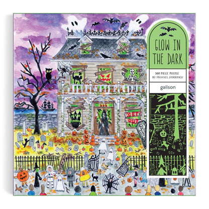 Michael Storrings Haunted House 500 Piece Glow in the Dark Puzzle