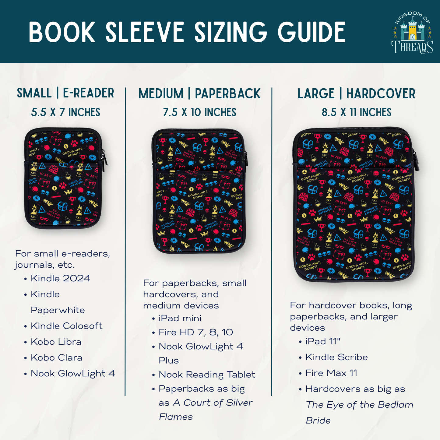 Hello Crawlers Book Sleeve | Dungeon Crawler Carl: Small | E-Reader