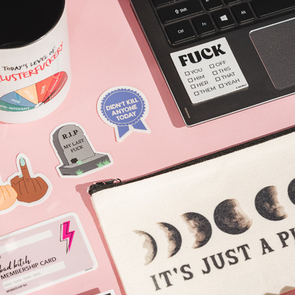 Sticker: Geriatric Millennial Ribbon Award Nostalgic 90s