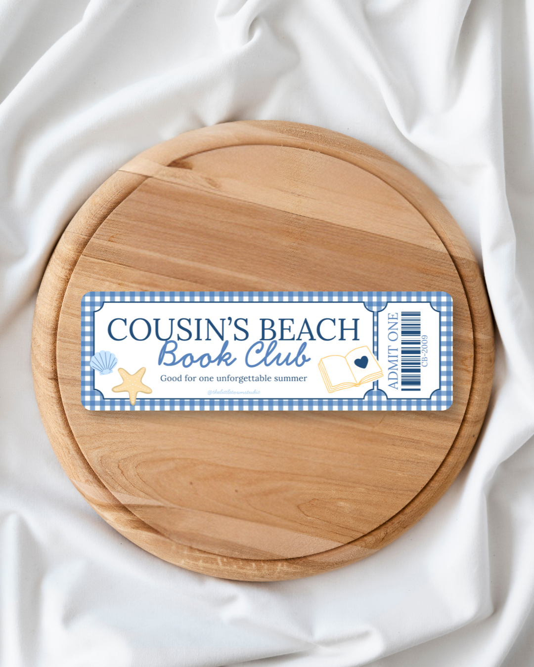 Cousin's Beach Book Club Book Mark
