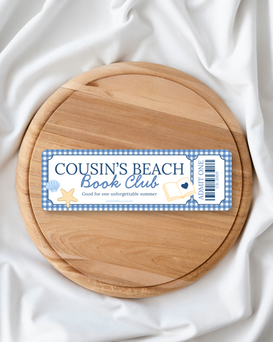 Cousin's Beach Book Club Book Mark