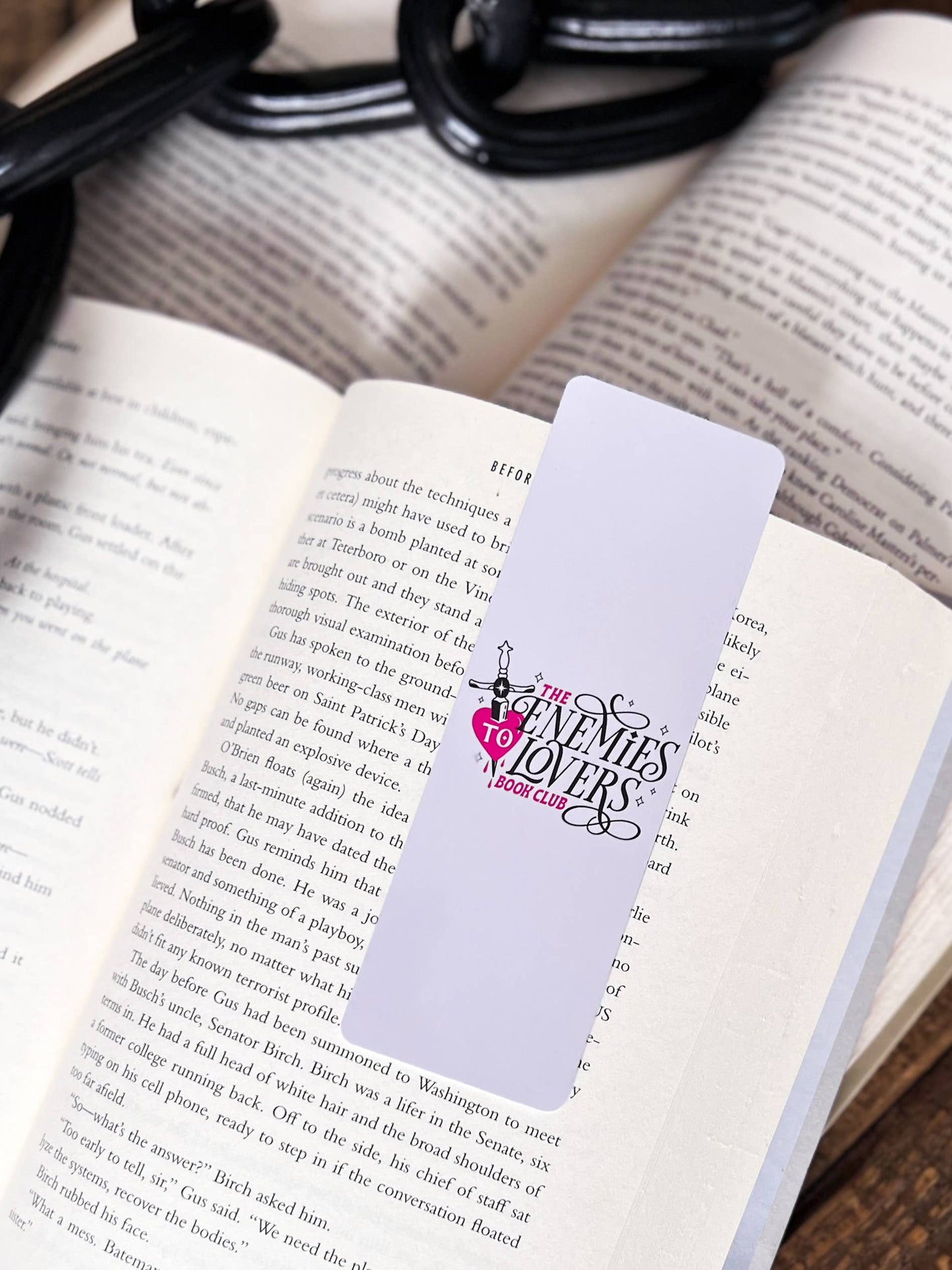 Enemies to Lovers Bookmark Set: Glossy - Laminated / Checker