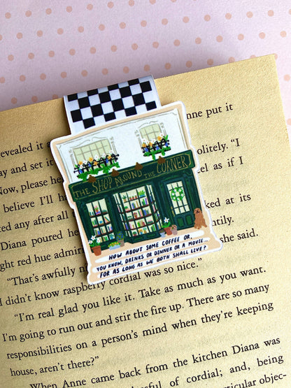 Spring Shop Around the Corner Magnetic Bookmark
