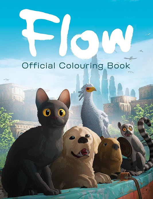 Flow: The Official Colouring Book: A colouring book packed with illustrations from the hit film – the perfect activity book for adults and children aged 6 and up, new for 2026 (Flow the Movie) cover image