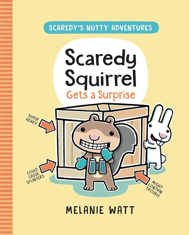Scaredy Squirrel Gets a Surprise: (A Graphic Novel) (Scaredy's Nutty Adventures) cover image