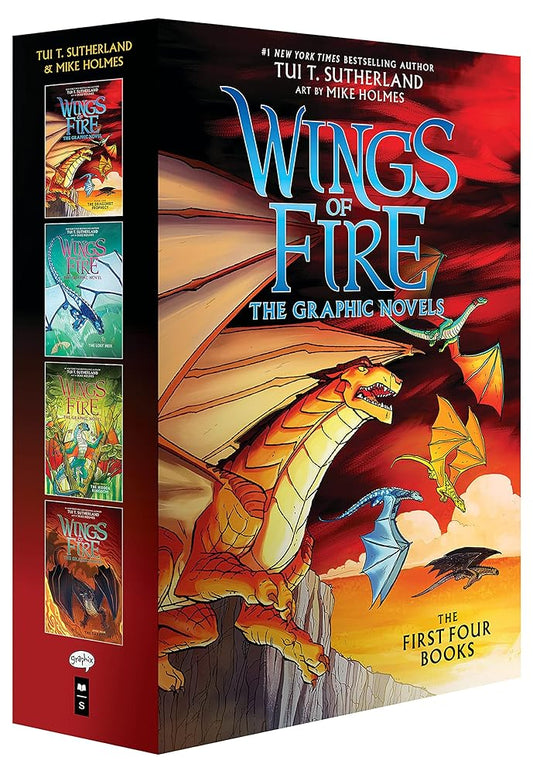 Wings of Fire #1-#4: A Graphic Novel Box Set (Wings of Fire Graphic Novels #1-#4) (Wings of Fire Graphix) cover image