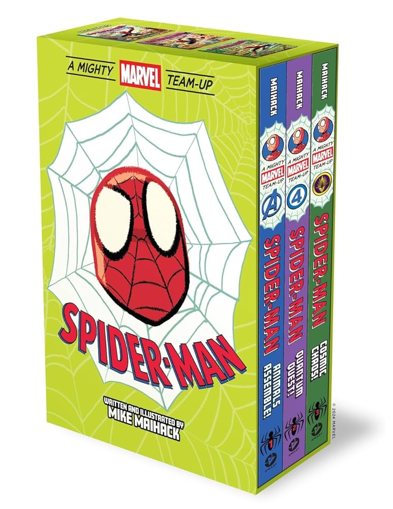 Spider-Man: A Mighty Marvel Team-Up 3-Book Box Set: 3 Original Graphic Novels: Animals Assemble!, Quantum Quest!, Cosmic Chaos! cover image
