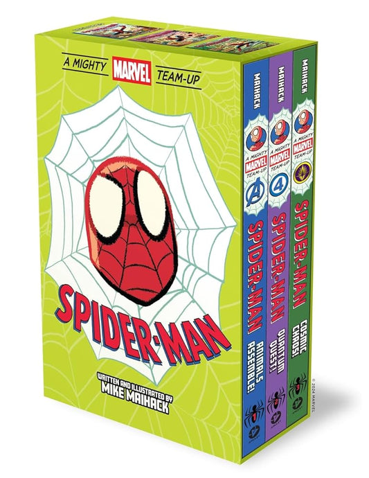 Spider-Man: A Mighty Marvel Team-Up 3-Book Box Set: 3 Original Graphic Novels: Animals Assemble!, Quantum Quest!, Cosmic Chaos! cover image