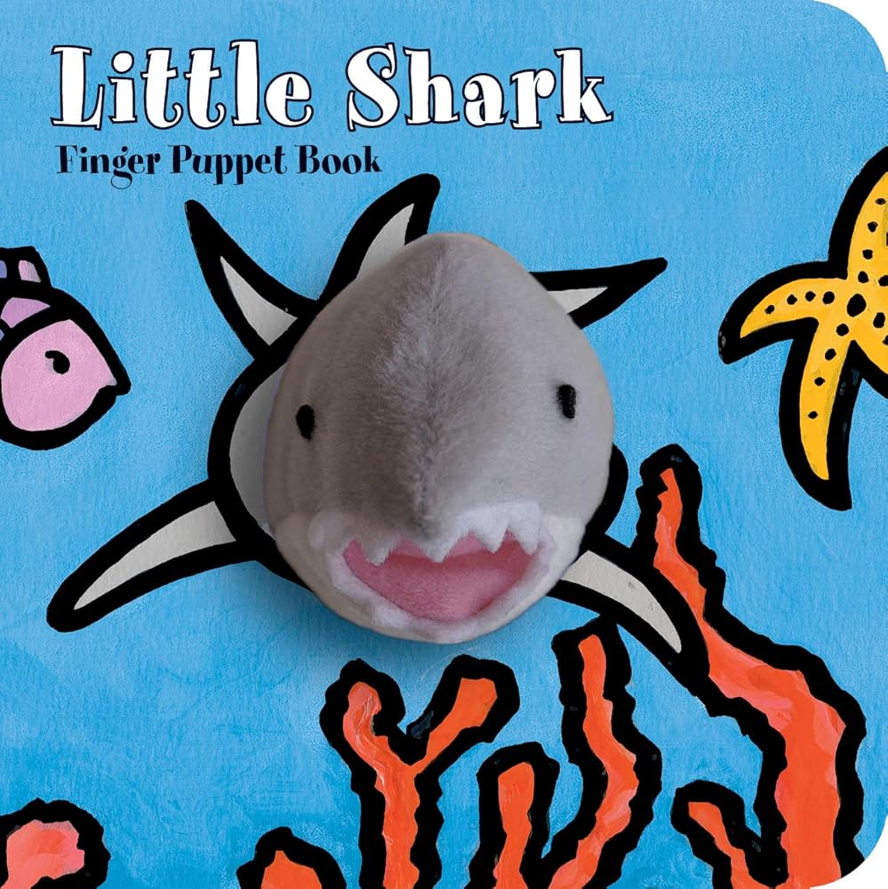 Little Shark: Finger Puppet Book: (Puppet Book for Baby, Little Toy Board Book, Baby Shark) cover image