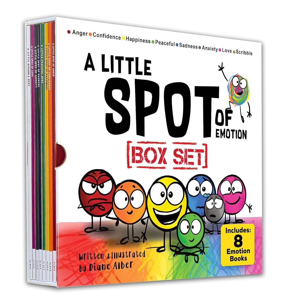A Little SPOT of Emotion 8 Book Box Set (Books 1-8: Anger, Anxiety, Peaceful, Happiness, Sadness, Confidence, Love, & Scribble Emotion) cover image