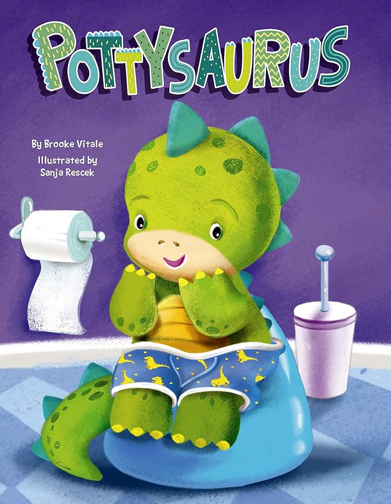 Pottysaurus - Children's Padded Board Book - Potty Training cover image