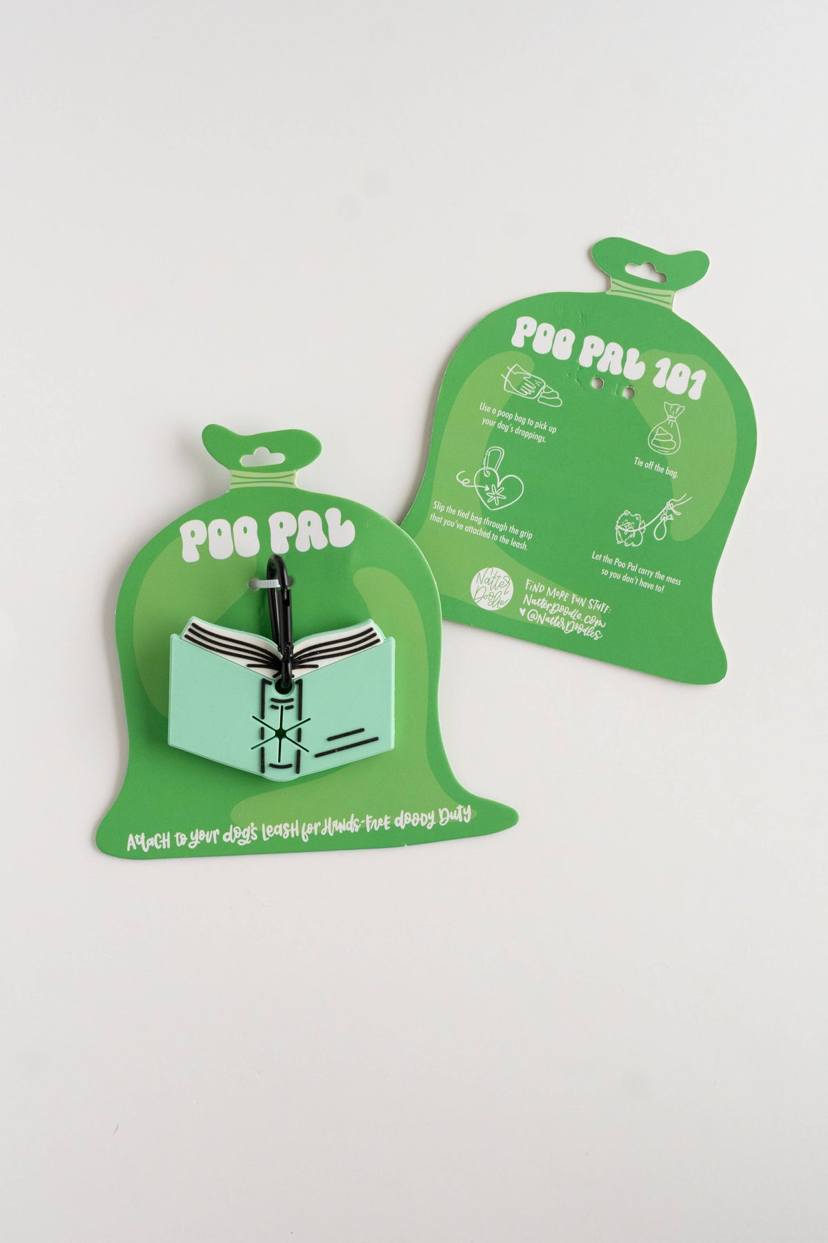 Pup Fiction Poo Pal – Book-Themed Dog Poop Bag Leash Holder