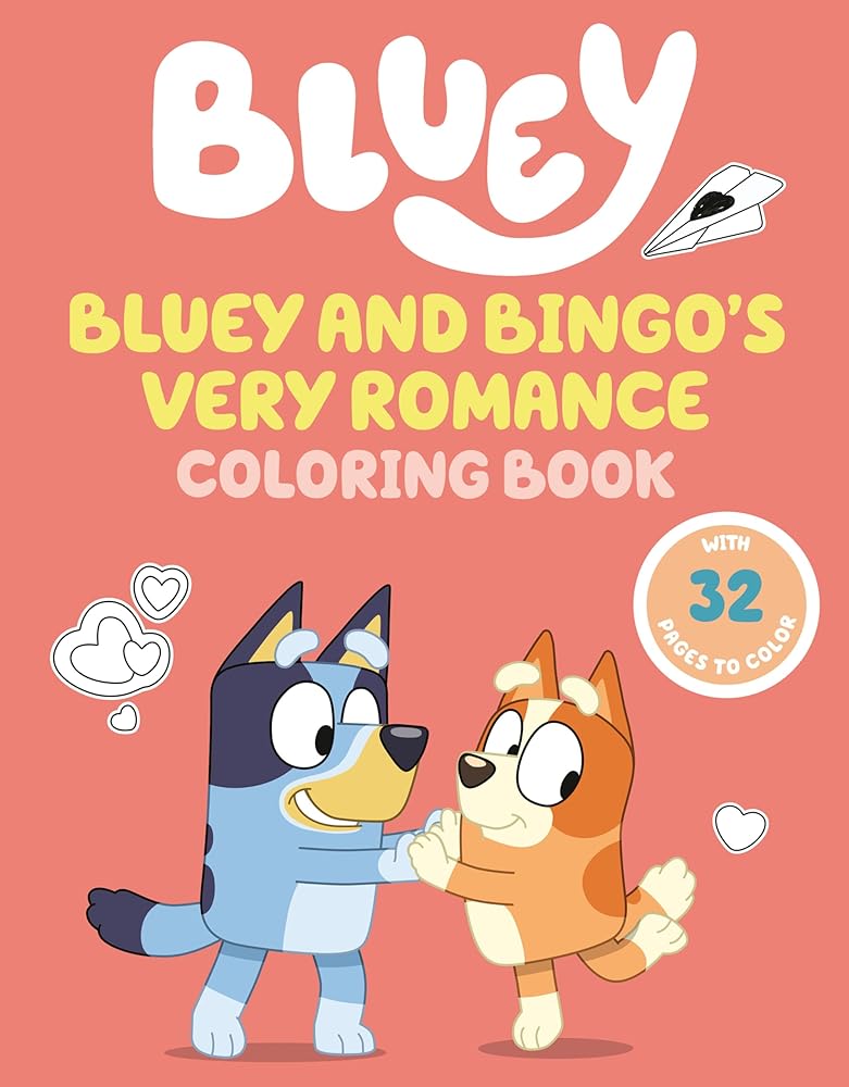 Bluey and Bingo's Very Romance Coloring Book cover image