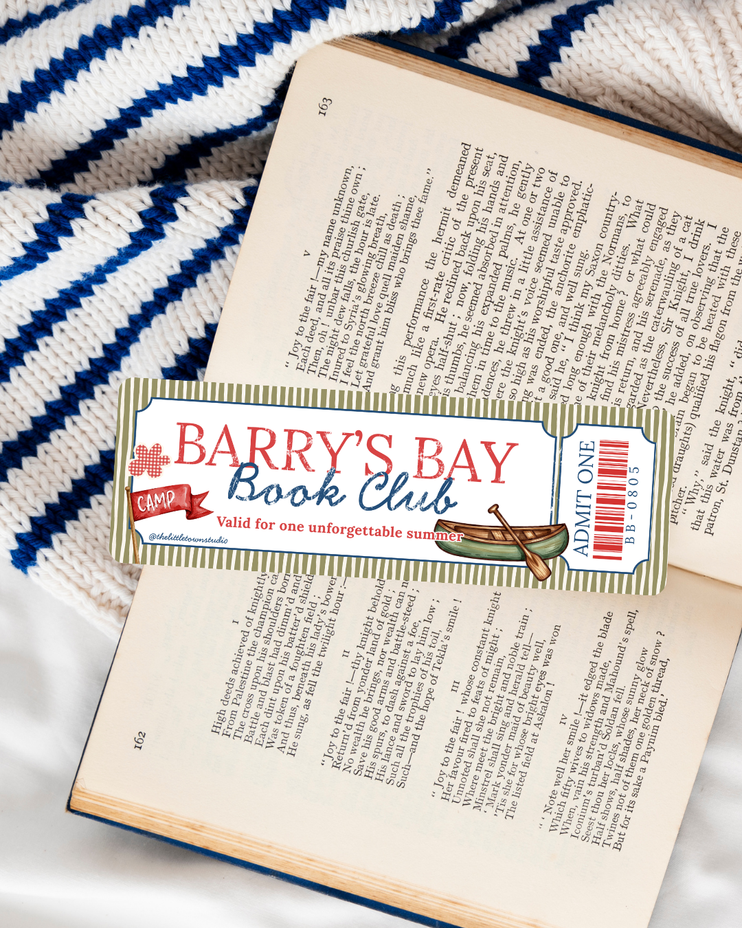 Barry's Bay Book Club Bookmark