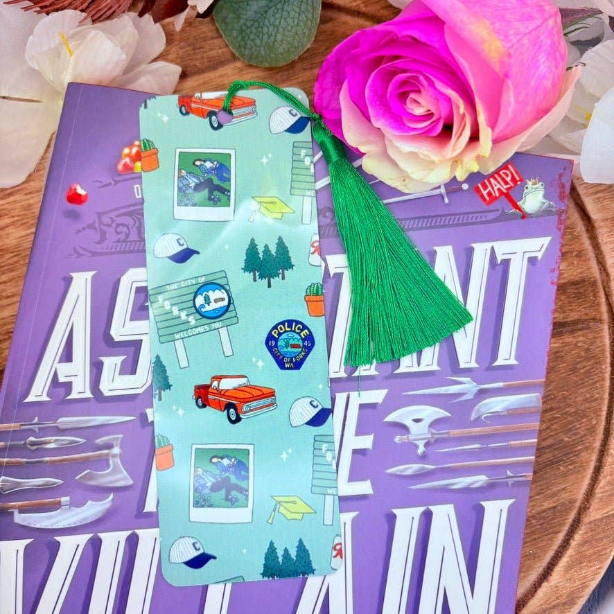 Twilight Inspired Symbols Metal Bookmark: 5.5 x 2 inches