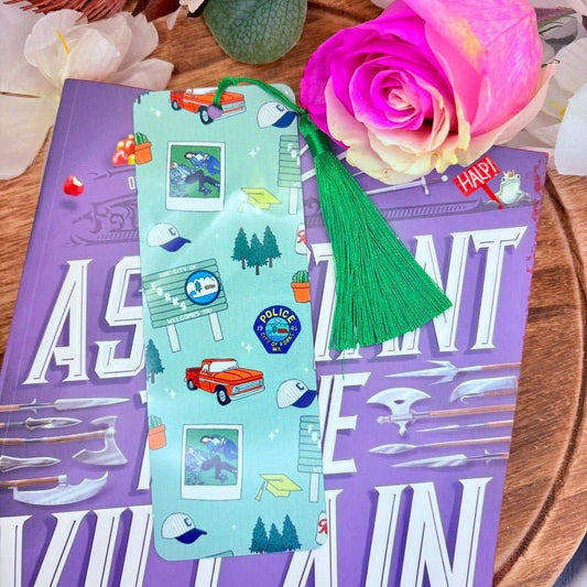 Twilight Inspired Symbols Metal Bookmark: 5.5 x 2 inches