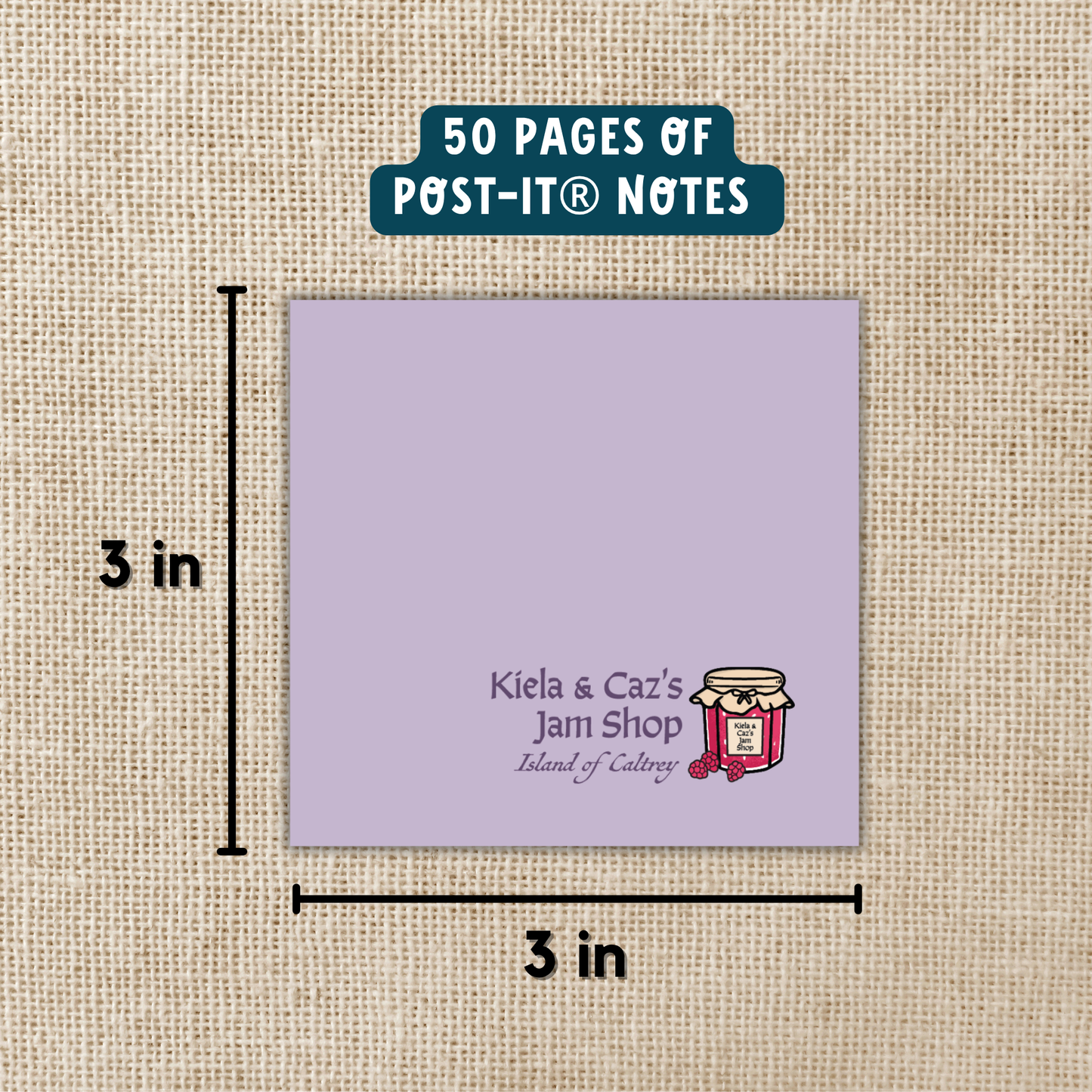 Kiela & Kaz's Jam Shop Sticky Notes | The Spellshop