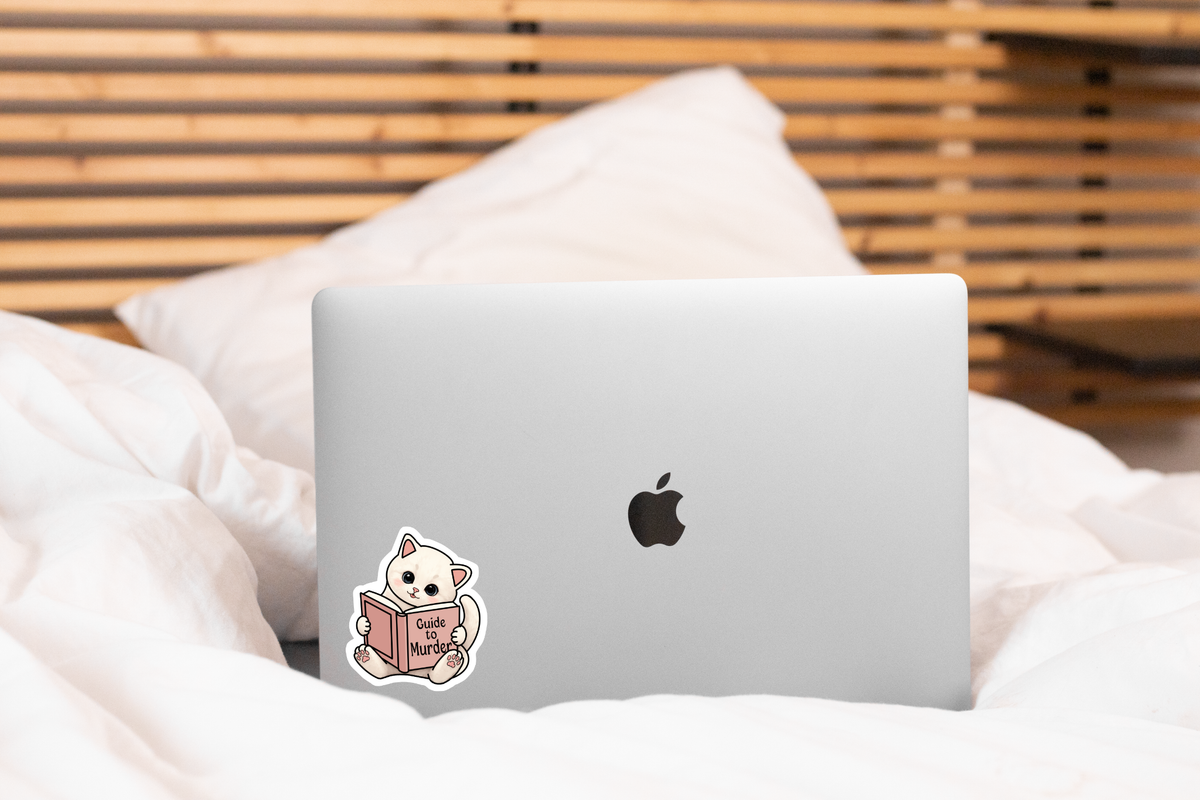 Kitty's Guide to Murder Sticker- cat, pet, adopt, book, cute