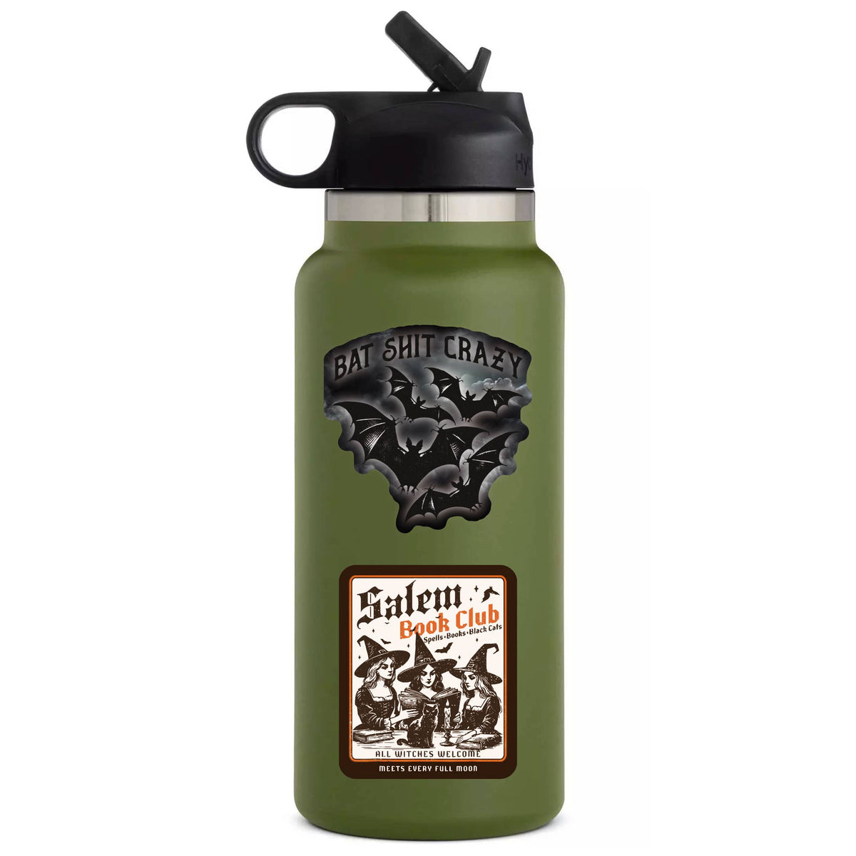 Spooky Salem Book Witch Read High Quality Vinyl Stick