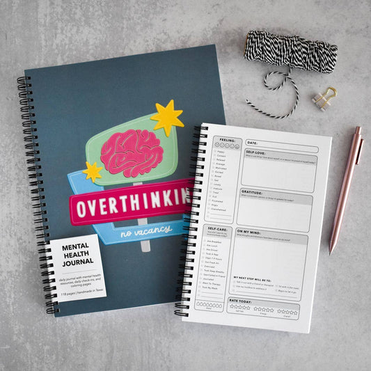 Overthinking Mental Health Journal: Small (5.5x8.5")