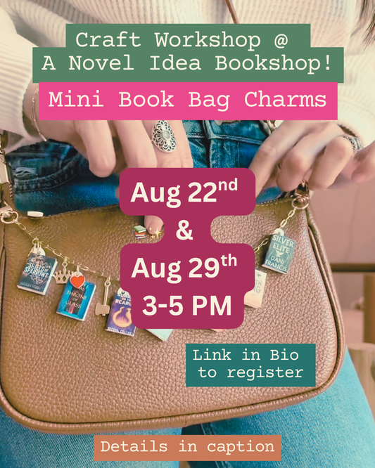 Mini Book Bag Charms Workshop- August 22nd