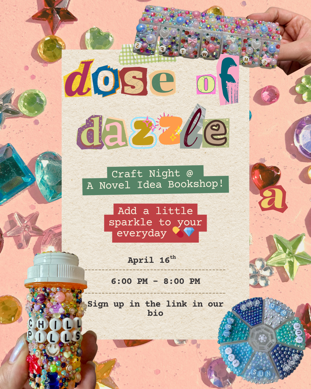 Dose of Dazzle: Craft Night April 16th