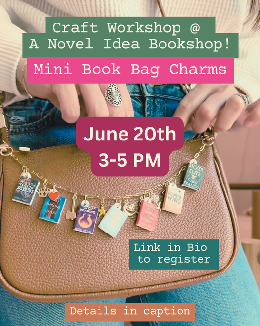 Mini Book Bag Charms Workshop!
