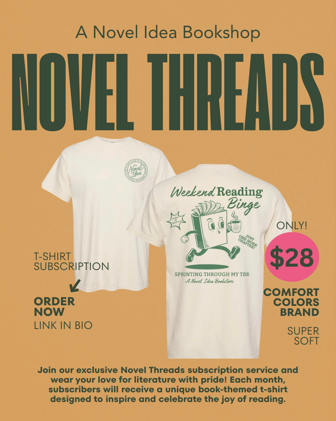 Novel Threads T-Shirt Subscription