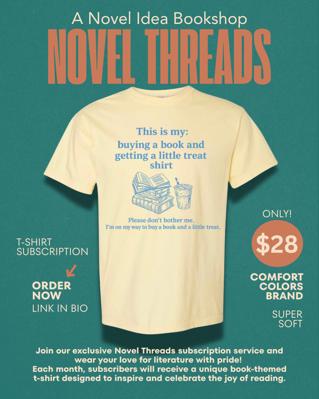 Novel Threads T-Shirt Subscription