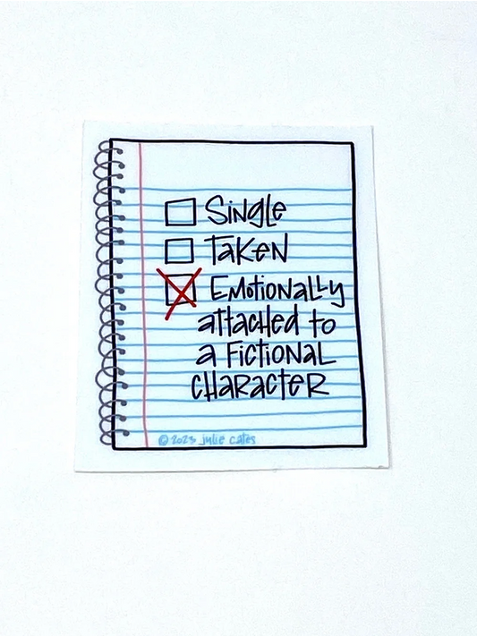 Emotionally attached to a fictional character