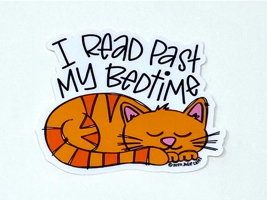 I read past my bedtime cat