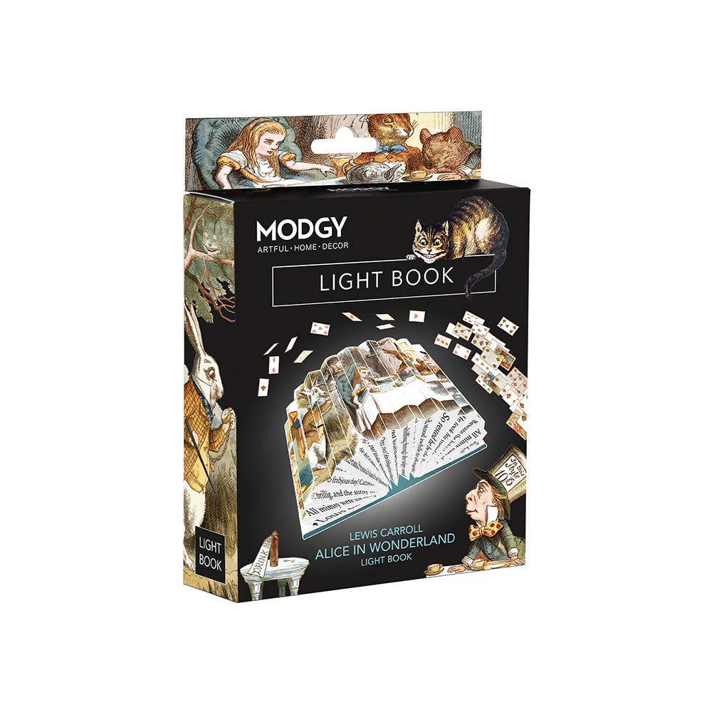 Modgy Light Book - Lewis Carroll Alice in Wonderland