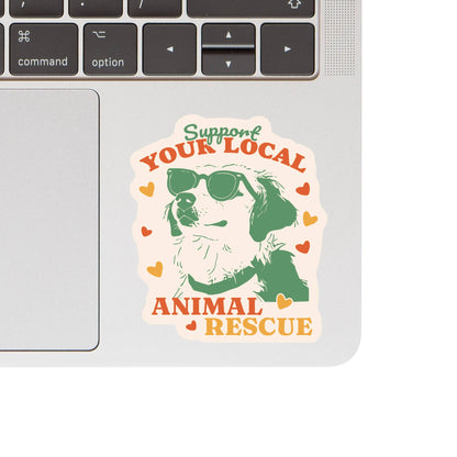 Support Your Animal Rescue High Quality Vinyl Sticker
