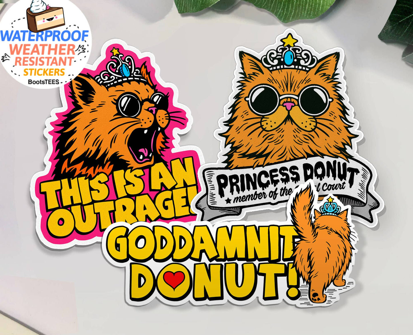 Dungeon Crawler Carl Stickers 3" Princess Donut Quote Decals: The Royal Court Stickers