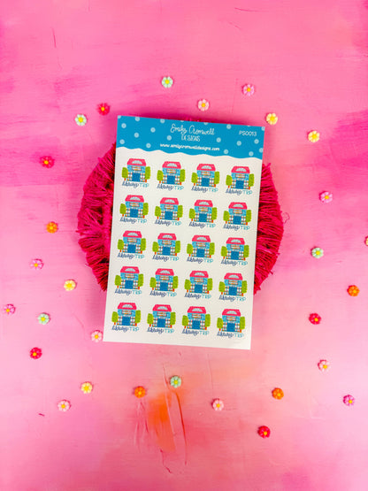 Library Trip Planner Stickers PS0013