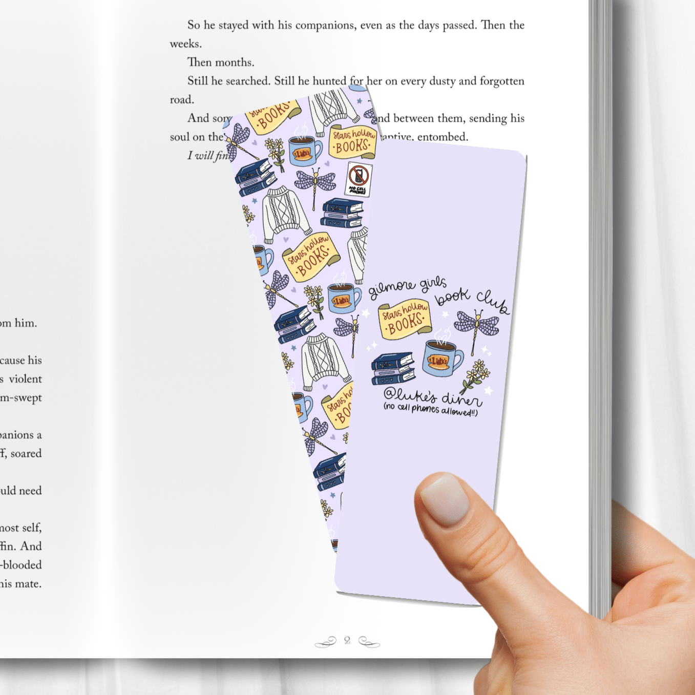 Gilmore Girls Book Club Dual-Sided Cardstock Bookmark: Unlaminated