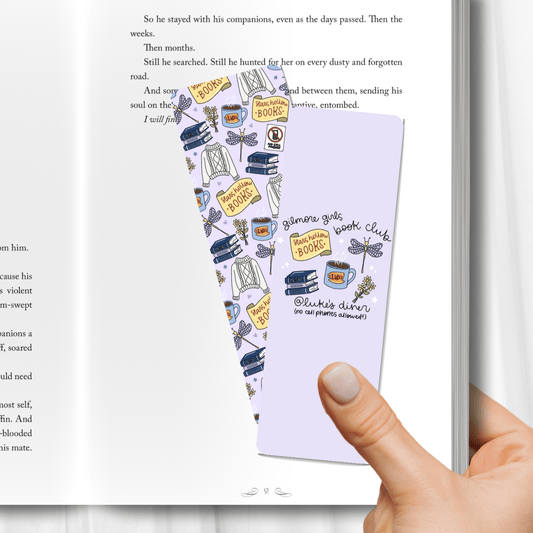 Gilmore Girls Book Club Dual-Sided Cardstock Bookmark: Unlaminated