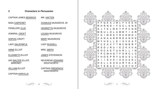Jane Austen Wordsearch