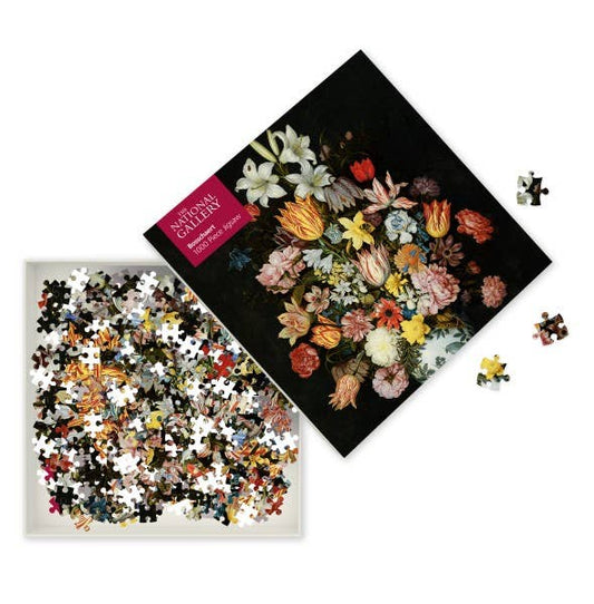 NG Bosschaert Still Life Of Flowers 1000 Piece Jigsaw Puzzle