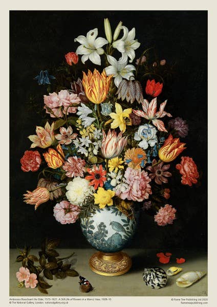 NG Bosschaert Still Life Of Flowers 1000 Piece Jigsaw Puzzle
