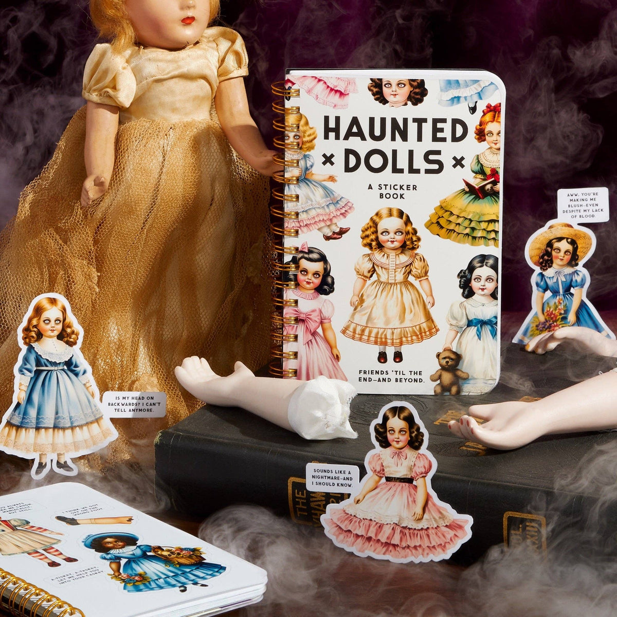 Brass Monkey Haunted Dolls Sticker Book