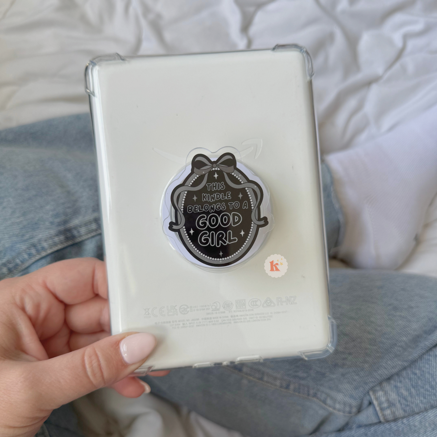 Good girl kindle grip | kindle accessories | kindle case: Regular Grip