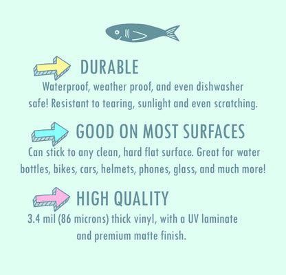 What's Kraken Octopus, Pirate Ship, Squid Vinyl Sticker