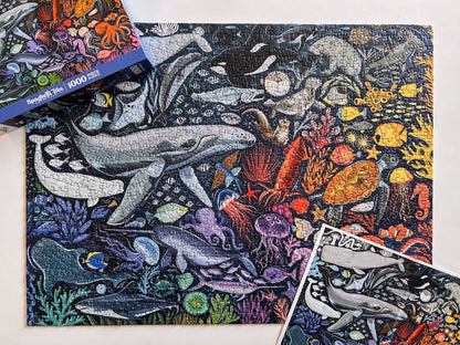 Ocean Creatures 1000 Pc Puzzle