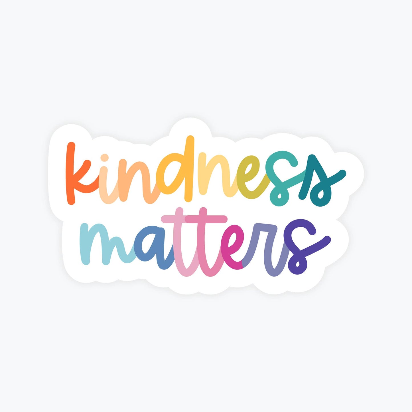 Kindness Matters Sticker, Multicolored, Positivity Kids
