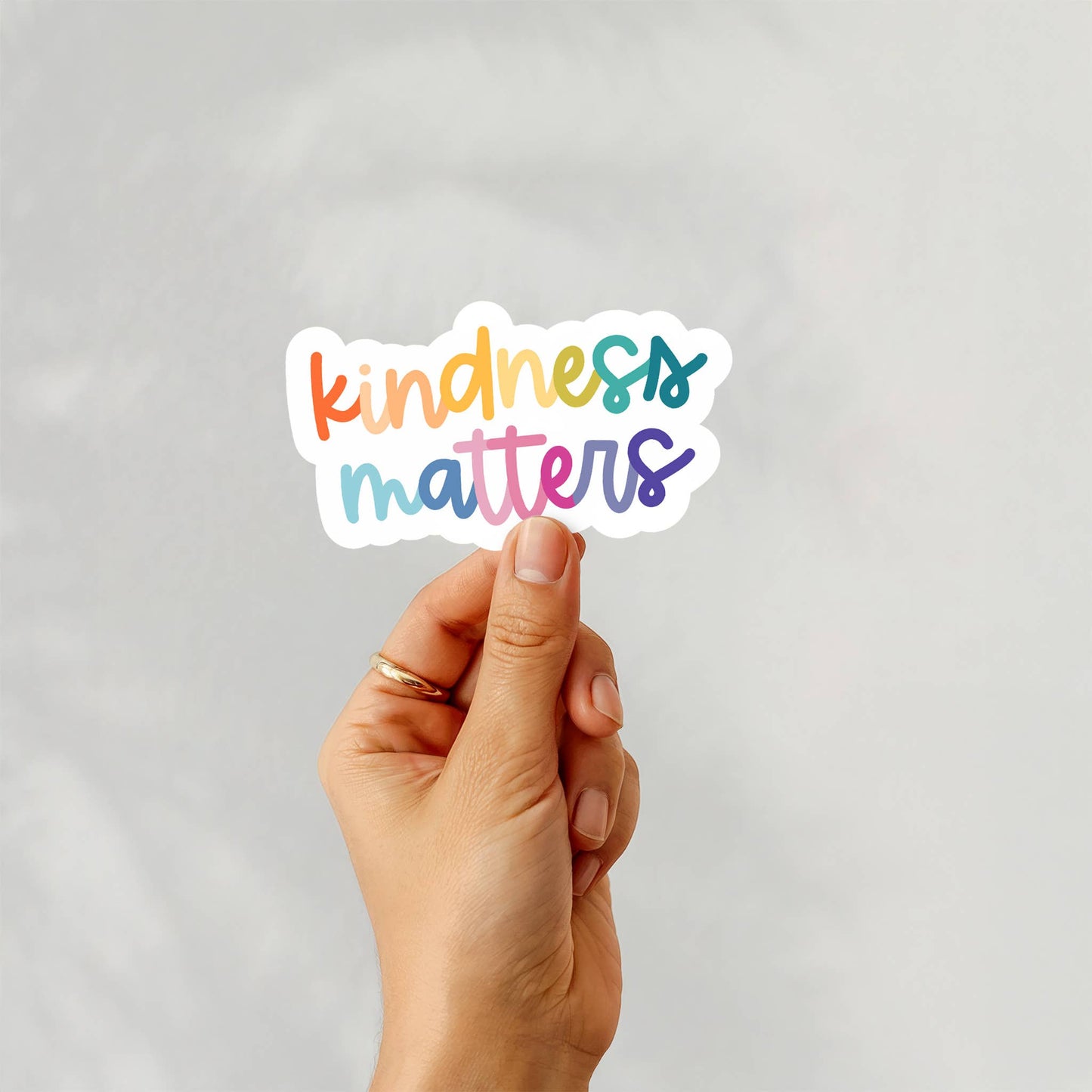 Kindness Matters Sticker, Multicolored, Positivity Kids