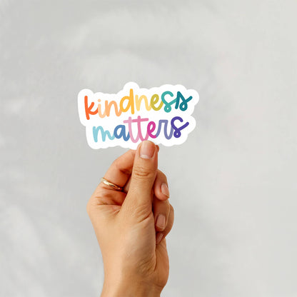 Kindness Matters Sticker, Multicolored, Positivity Kids